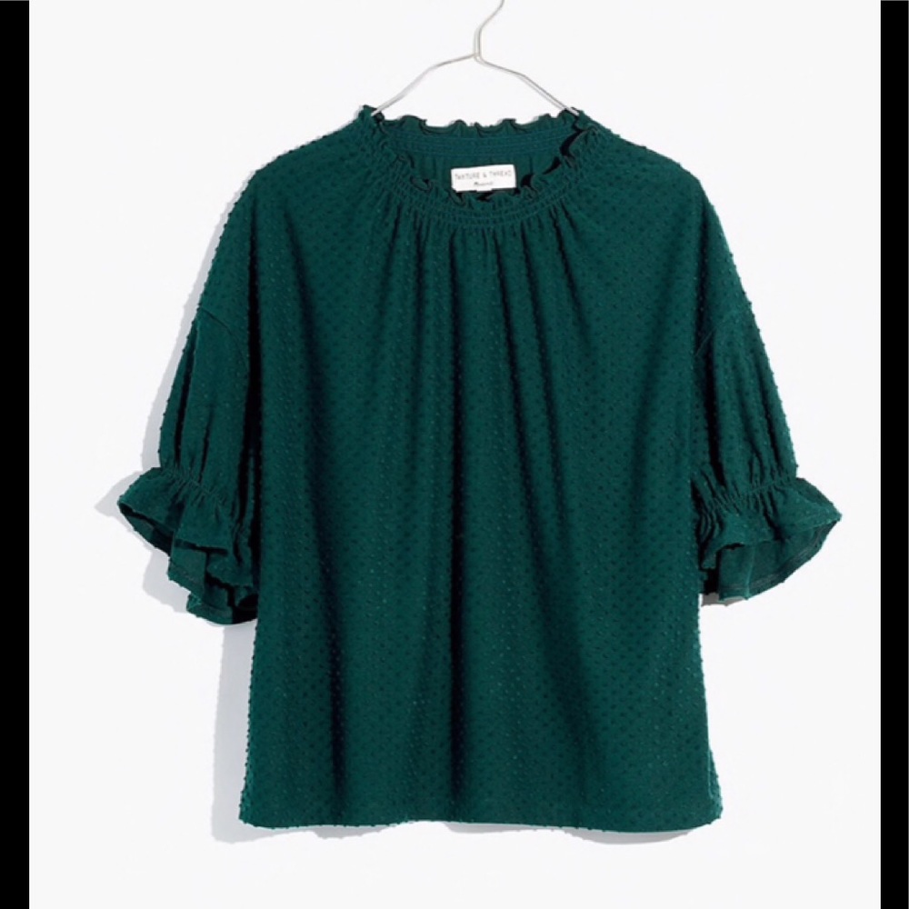 🆕 NWT Madewell top .Green💚💚🎄